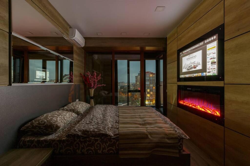 City Center. Panoramic Windows. Fireplace. تشيسيناو المظهر الخارجي الصورة